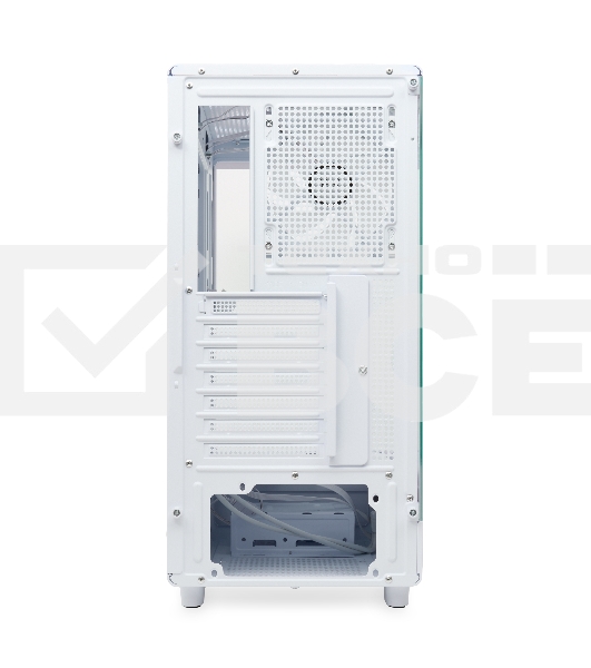 Компьютерный корпус HSPD F510, Panoramic Mid Tower, белый, TG, 0.5 SPCC, 3x120мм ARGB ATX, mATX, mITX 180/280/160мм 1x2.5', 1x3.5', 7xPCI 2xUSB-A 3.0 356x218x467мм