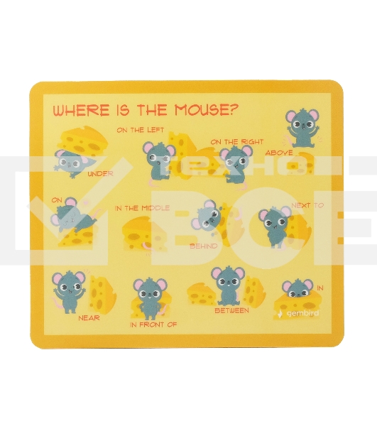 Коврик для мыши Gembird MP-ART47, 'шпаргалка', 229х195х2мм, вспененный ПВХ/пластик, пакет