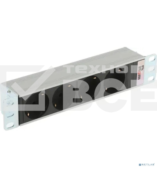 Блок силовых розеток Rem Rem-10, Shuko х 4, вход IEC 320 C14, 10