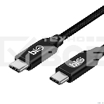 Кабель Bion USB4 v2.0 (CM/CM), 16K@60Hz, 80 Гбит/с, 240W, 5A, медь, 2 м, черный, фото 1