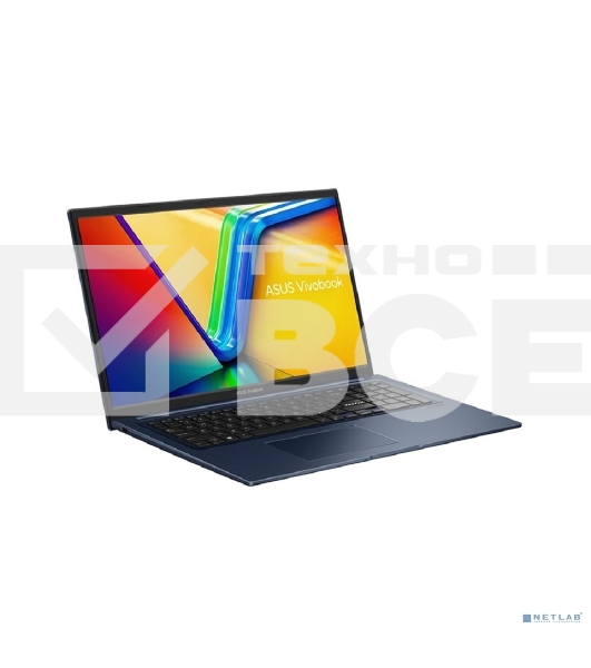 Ноутбук Asus Vivobook 17 X1704VA-AU982 Core 5 120U 16Gb SSD512Gb Intel Graphics 17.3' IPS FHD (1920x1080) без ОС blue WiFi BT Cam (90NB13X2-M00ML0)