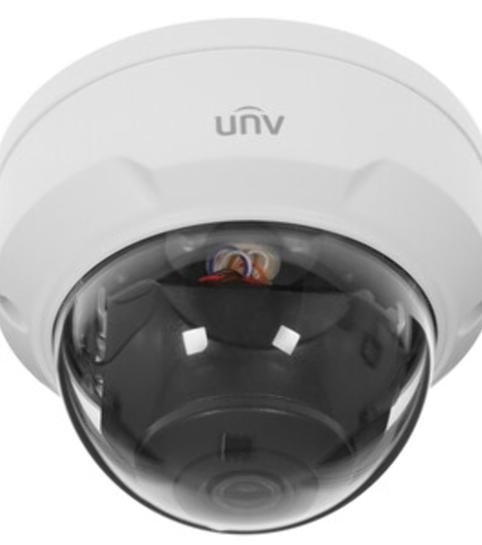 Видеокамера Uniview IP купольная, 1/3' 4 Мп КМОП @ 30 к/с, ИК-подсветка до 30м., 0.01 Лк @F2.0, объектив 4.0 мм, DWDR, 2D/3D DNR, Ultra 265, H.265, H.264, MJPEG, 2 потока, детекция движения, детекция