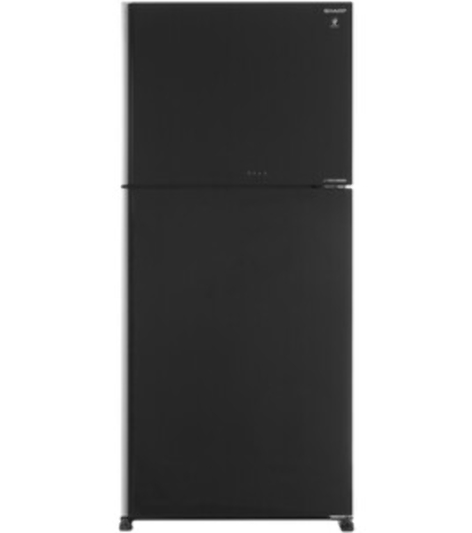 Холодильник Sharp SJ-XG60PGBK черный двухкамерный 422/178 л морозилка сверху, No Frost