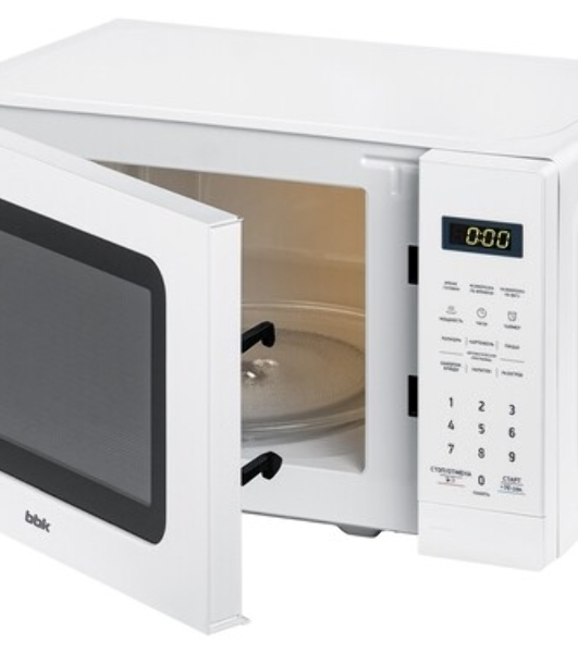 Микроволновая печь BBK 20MWS-767S/W белый, 20 л, 700 Вт, переключатели - сенсор