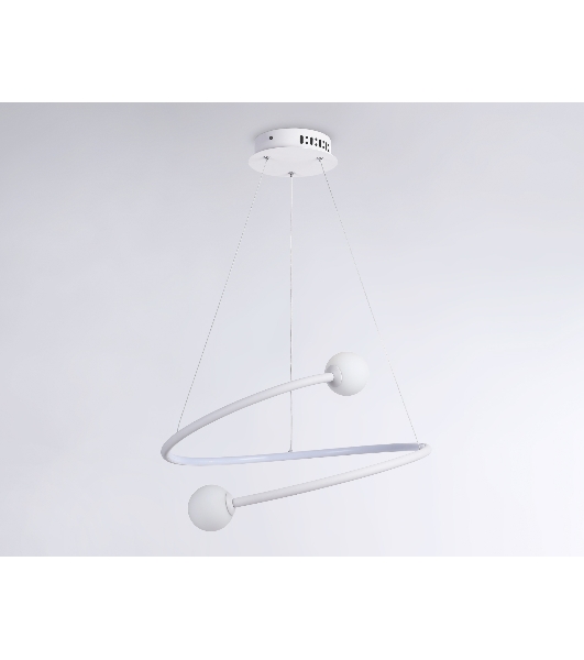 Светильник Ambrella light FL66291 WH белый 39W 3000K-6400K D500*1000 (ПДУ ИК)