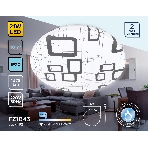 Потолочный светодиодный светильник Ambrella light FZ1043 WH/BK белый/черный 21W 6400K D320*55 (Без ПДУ), фото 1