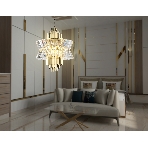 Люстра Ambrella light LH41017/12 BS/CL латунь/прозрачный E14*12 max 40W D560*660, фото3
