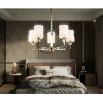 Люстра Ambrella light LH71500/5 BS/FR латунь/белый матовый E14*5 max 40W D680*640, фото 1