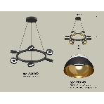 Светильник Ambrella light XB9193101/6 SBK/PYG/CL черный песок/золото желтое полированное/прозрачный GX53 (C9193, N8145), фото 1