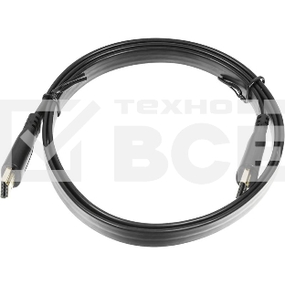 Кабель аудио-видео Buro Flat HDMI (m)/HDMI (m) 1м. черный (BHP HDMI 1)