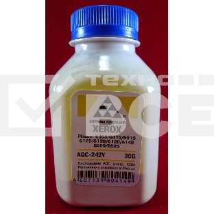 Тонер XEROX Phaser 6000/6010/6015/6125/6128/6130/6140/6500/6505 Yellow, (фл.30г.) AQC фас. России