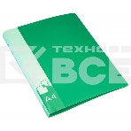 Папка на 2-х D-кольцах Бюрократ -0840/2DGRN A4 пластик 0.8мм кор.40мм внут.и торц.карм зеленый, фото2