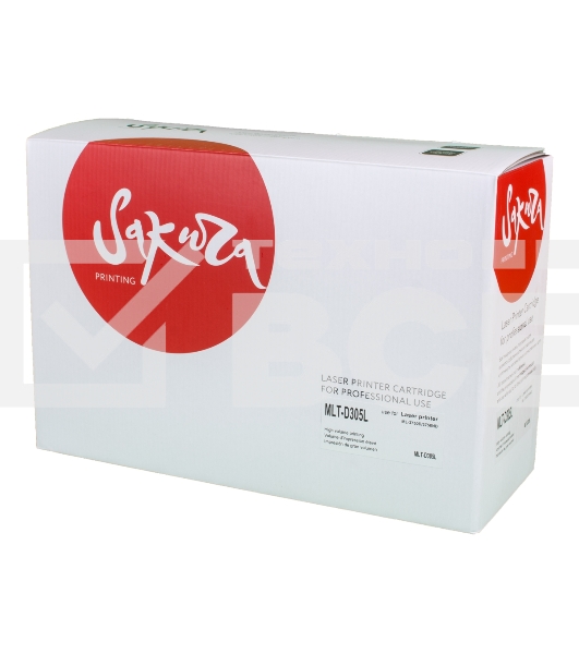 Картридж Sakura MLTD305L для Samsung ML-3750/3753, черный, 15000 к.