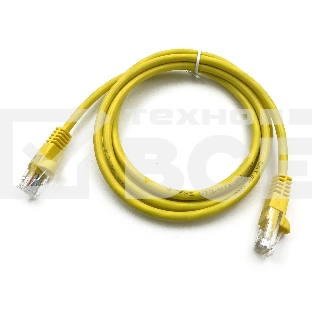Патч-корд Buro UTP cat5E 1.5м желтый RJ-45 (m)-RJ-45 (m)