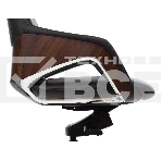 Кресло руководителя Бюрократ _DAO-2 черный кожа с подголов. крестовина алюминий, фото7