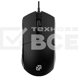 Мышь проводная Oklick 207M черный, 2400 dpi, USB, кнопки - 4