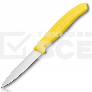 Нож Victorinox Swiss Classic для очистки овощей, летвие 8 см, прямая заточка, желтый