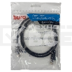 Патч-корд Buro UTP 4 пары cat5E CCA molded 1м черный RJ-45 (m)-RJ-45 (m), фото 1
