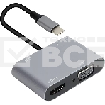 Адаптер USB Type-Cm-->VGA, HDMI 4k*30Hz, USB3.0, PD, Audio,iOpen (Aopen/Qust/VCOM)<ACU4511>, фото10
