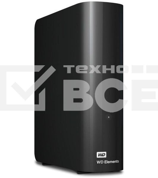 Внешний HDD 3.5' Western Digital Elements Desktop, 16TB, USB 3.2 Gen 1 Type-A, 5400 rpm, черный