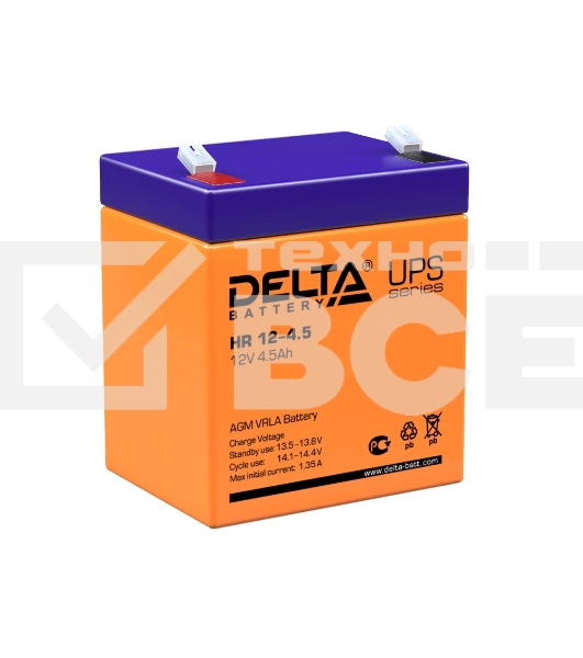Батарея Delta HR 12-4.5 (12V, 4.5Ah)