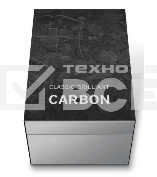 Нож перочинный Victorinox Classic Brilliant Carbon (0.6221.90) 58мм 5 функций черный/серебристый подар.коробка