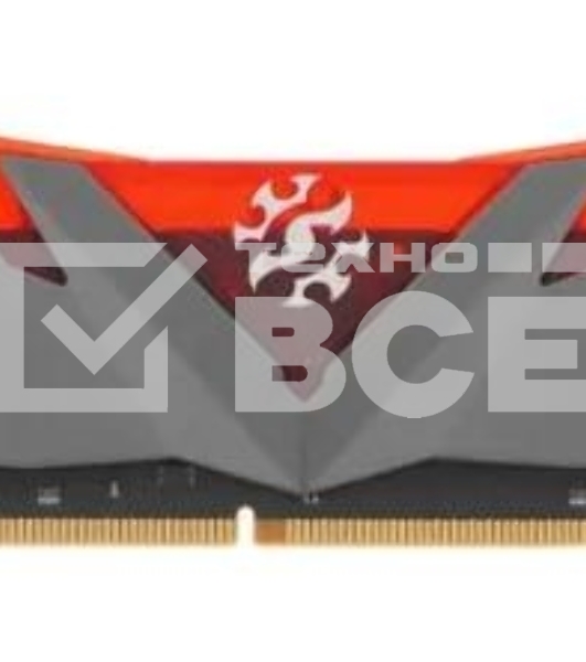 Оперативная память XPG Gammix D30, DDR4, 8GB (1x8 GB), 3200 MHz, CL16, DIMM, радиатор, красный