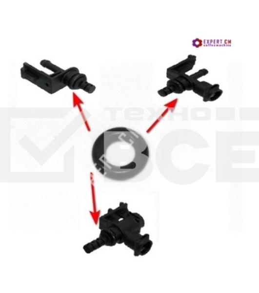 Уплотнитель переходника бойлера Bosch TES, Siemens EQ, Neff, Gaggenau
