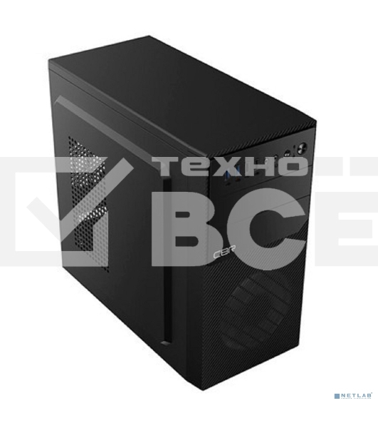 Корпус CBR RD880, без БП, mATX Minitower 2*USB 3.0, 2*USB 2.0, HD Audio+Mic, кабель питания 1.2м, черный PCC-MATX-RD880-WPSU