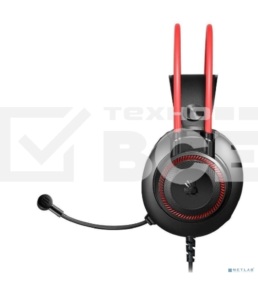 Наушники с микрофоном A4Tech Bloody G200S черный/красный 2м мониторные USB оголовье (G200S USB/ BLACK +RED)