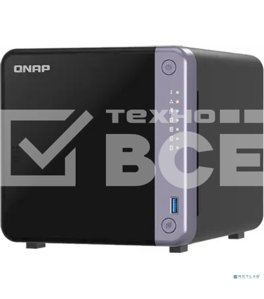 Сетевое хранилище NAS Qnap TS-432X-4G 4-bay настольный Alpine AL-524