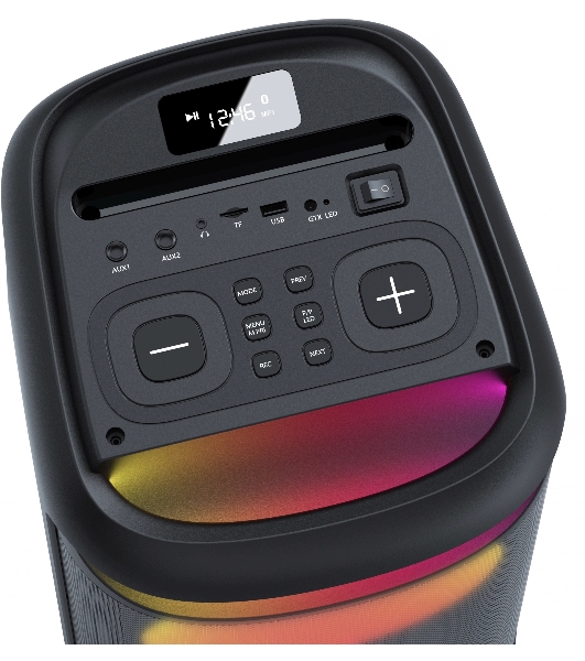Минисистема Hyundai H-MC1237 черный 40Вт FM USB BT micro SD
