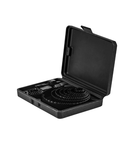 Набор кольцевых пил по дереву Kranz 19-127 мм, 16 предметов