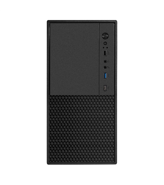 Компьютерный корпус Minitower ExeGate BAA-308MUC-AAA350 (mATX, БП AAA350 с вент. 8см, 1хUSB+1хUSB 3.0+1хTypeC, HD Audio, черный)