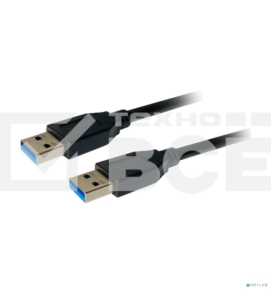 Кабель Bion удлинительный USB 3.0 AM/AM, 1.8 м, черный BXP-CCP-USB3-AMAM-018M
