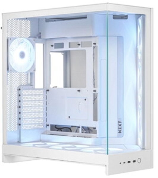 Компьютерный корпус без блока питания Case NZXT H3 Flow (2025), Midi-Tower, TG, 1x120мм, 1xUSB-A 3.2 + 1xUSB-C 3.2, mATX, mITX White