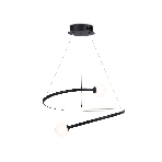 Светильник Ambrella light FL66293 BK черный 39W 3000K-6400K D500*1000 (ПДУ ИК), фото 1