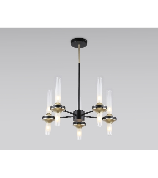 Люстра Ambrella light LH55351/10 BK/CGD/CL черный/золото/прозрачный G9/10 max 30W D550*690