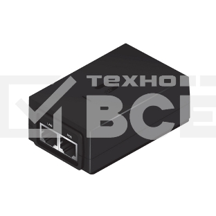 Блок питания [POE-48-24W-G EU] Ubiquiti POE-48-24W-G 48В 0.5А Passive PoE, стандарт передачи данных Gigabit Ethernet(2308)