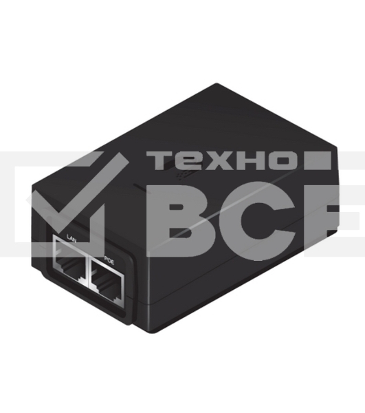 Блок питания [POE-48-24W-G EU] Ubiquiti POE-48-24W-G 48В 0.5А Passive PoE, стандарт передачи данных Gigabit Ethernet(2308)