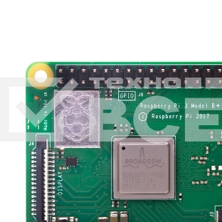 Компьютер Мини Raspberry Pi 3 Model B+ (RA433, E14 Version) Retail, 1GB RAM, Cortex-A53 (ARMv8) 64-bit SoC @ 1.4GHz Broadcom BCM2837B0 CPU, WiFi, Bluetooth, 40-pin extended GPIO, 4x USB 2.0, HDMI, CSI camera port, DSI displ.port, MicroSD port (137-3331) ,