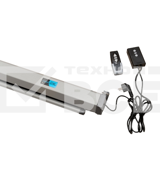 Экран Cinema S'OK SCPSM-266x150FG-GR-ED60 16:9 Pro настенно-потолочный, моторизованный, 266x150см, фибергласс, серый корпус, экстрадроп 60см
