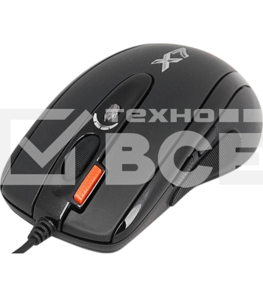 Мышь проводная A4Tech XL-750BK черный, 3600 dpi, USB, кнопки - 7