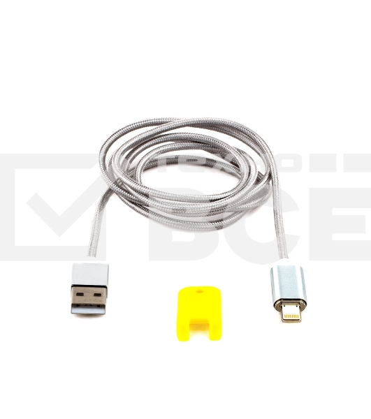 Кабель Cablexpert магнитный USB 2.0 CC-USB2-AMLMM-1M, AM/ iPhone lightning, магнитный кабель, 1м, алюминиевые разъемы, коробка