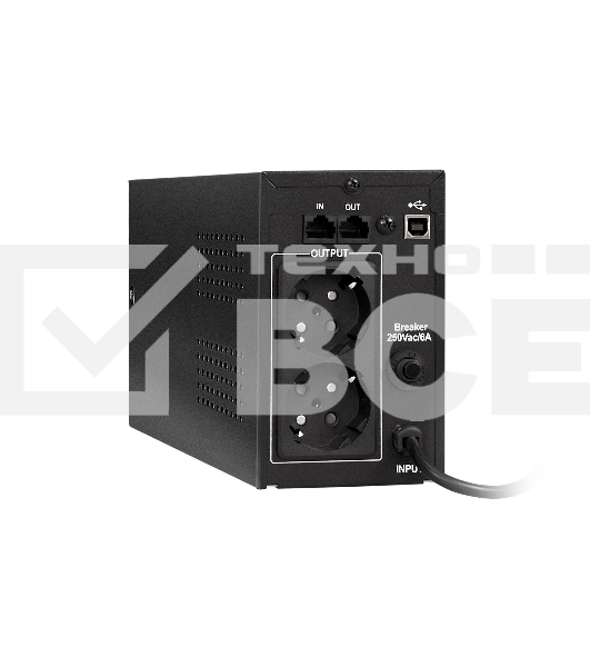 Источник бесперебойного питания ExeGate EP285541RUS SpecialPro UNB-850.LED.AVR.EURO.RJ.USB <850VA/480W, LED, AVR, 2 евророзетки, RJ45/11, USB, Black>