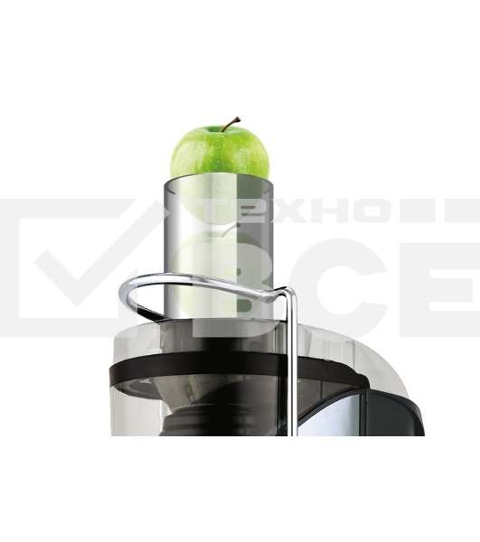 Соковыжималка Centek CT-1212 (черный, сталь) 1200Вт, 2 скор. + Pulse, стакан 1100 мл, горловина 75мм