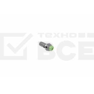 Выключатель-кнопка 250V 1А (2с) (ON)-OFF Б/Фикс зеленая Rexant
