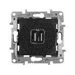 Розетка USB 2-ая 240В/5В 2400мА | 672694 | Legrand Etika Антрацит, фото3