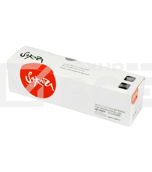 Картридж Sakura 45807111/4580721 для OKI B412/432/512/MB472/492/562, черный, 12 000 к