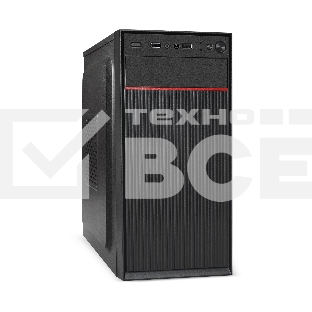 Корпус Minitower ExeGate BAA-113-AAA350 (mATX, БП AAA350 с вент. 8см, 2*USB, аудио, черный)